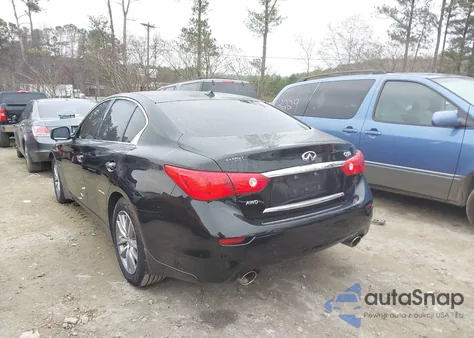 2014 Infiniti Q50 Premium из США, поврежденный, VIN JN1BV7AR4EM706701